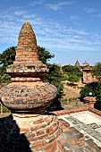 Old Bagan Myanmar. View from the terraces of the Mingala Zedi. 